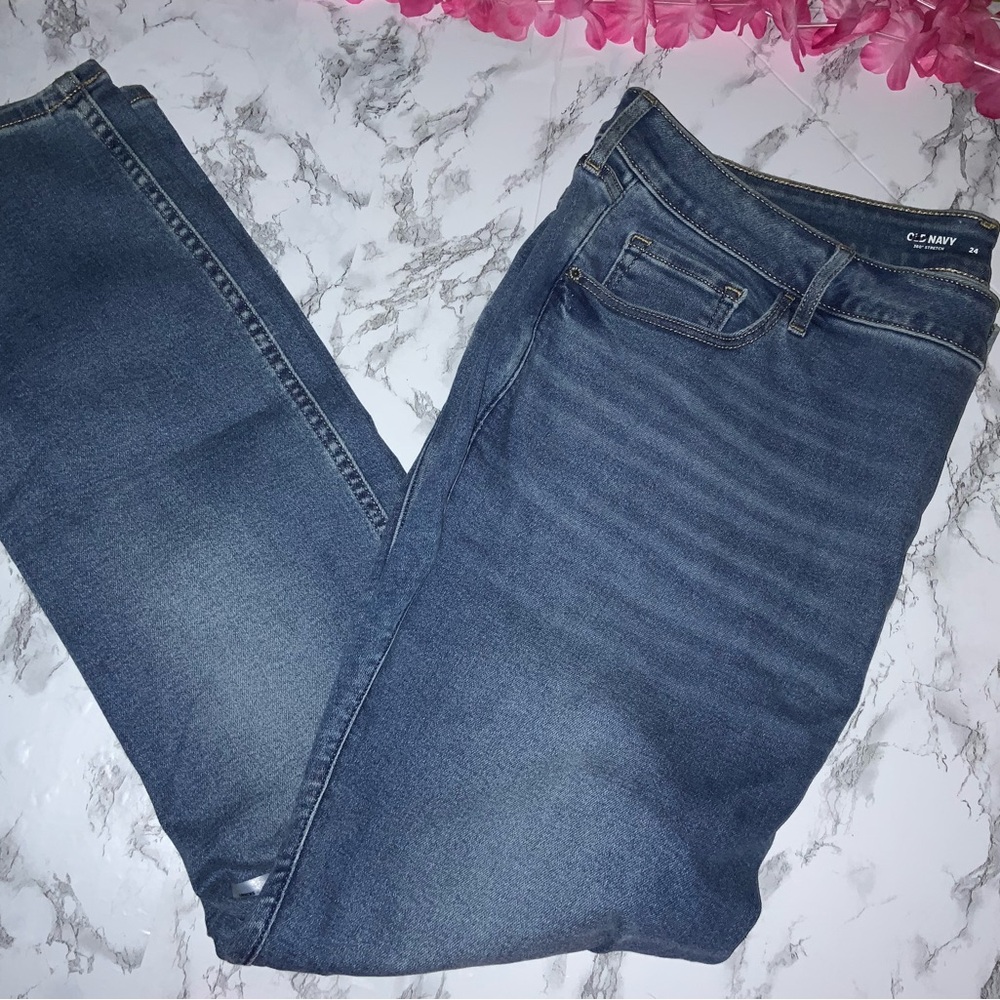 Old Navy Women's Skinny Jeans - Dark Blue
